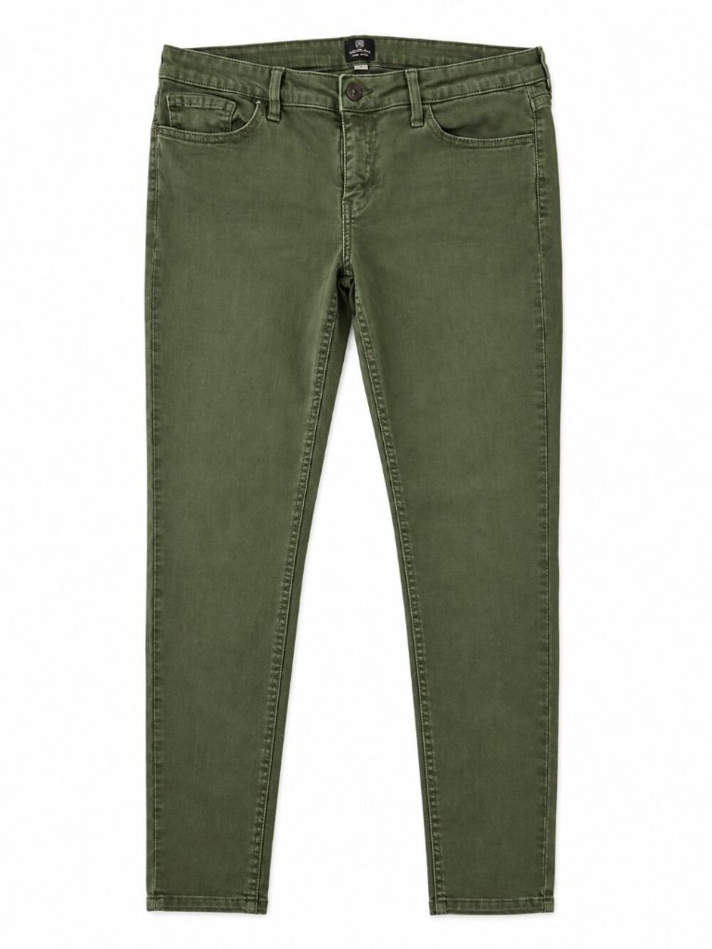 JUST BLACK Olive Green Skinny Jeans • Size 31 • Made in USA